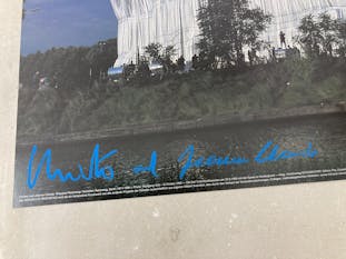 【Signed Poster】Christo & Jeanne-Claude：Wraped Reichtag, Verhullter Reichstag, Berlin 1971-1995